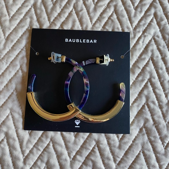 Bauble Bar MulticolorTassiana Resin Hoops*FIRM* - Picture 3 of 6